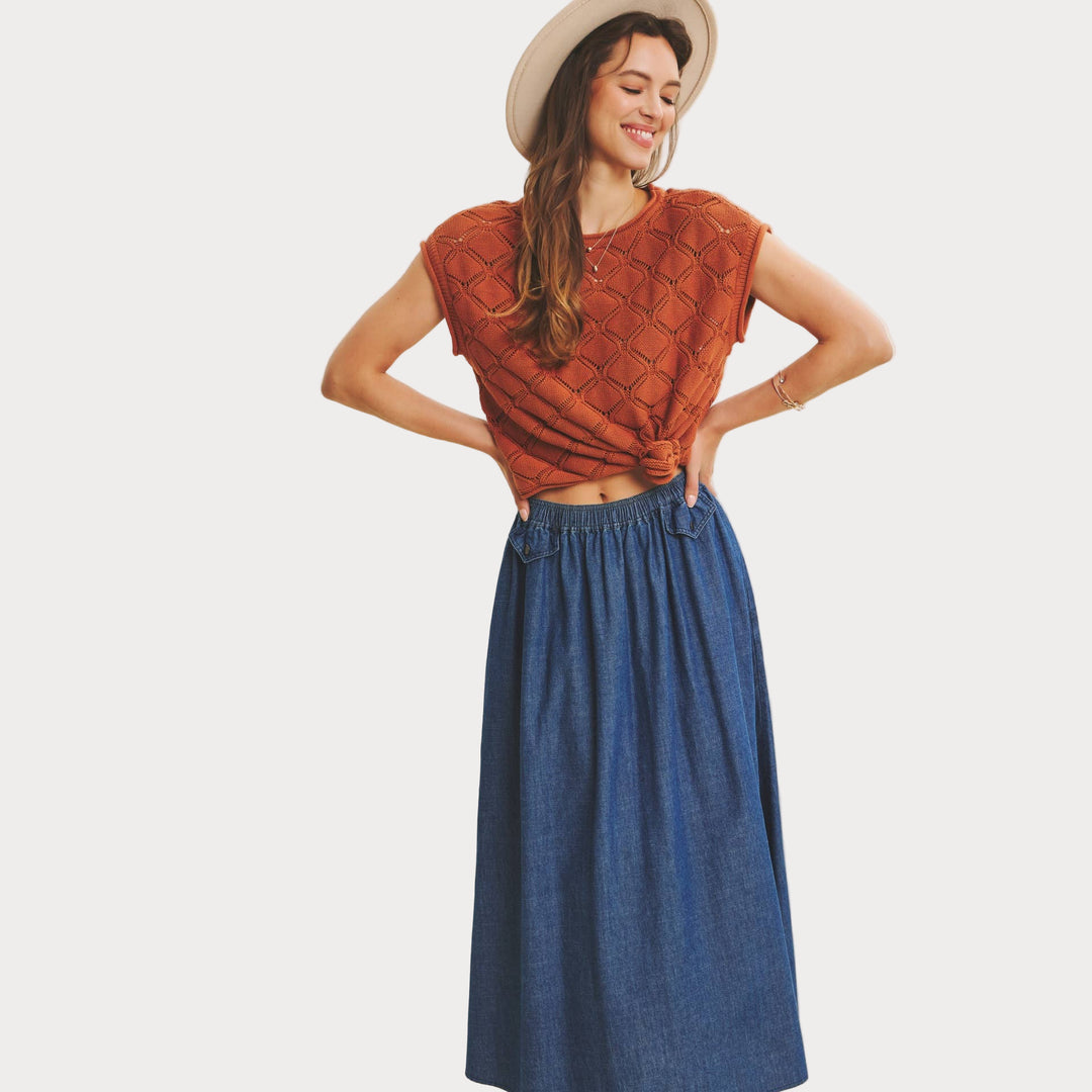 Timeless Textured Cable-Knit Top