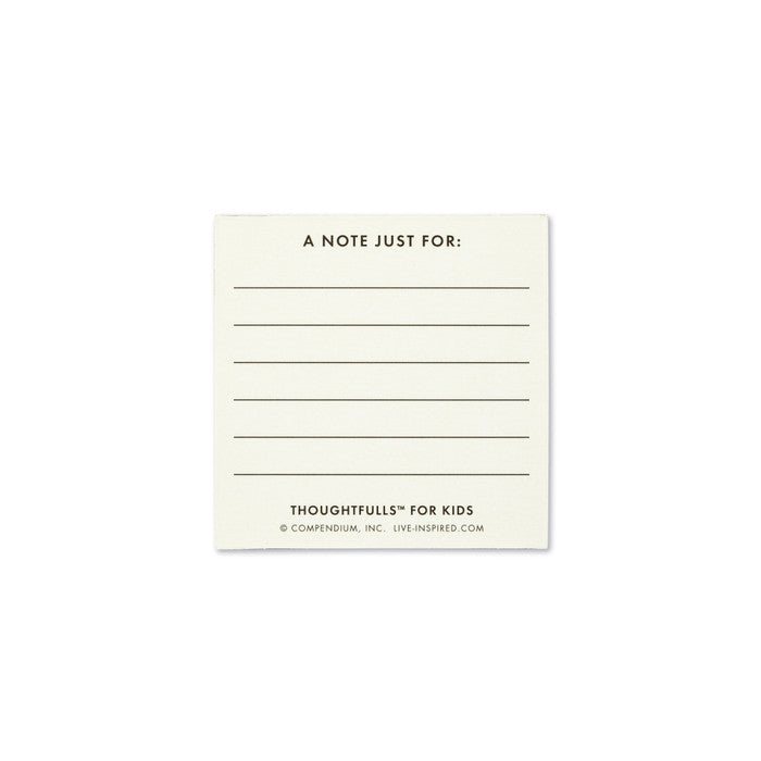 Pop open card with 'A Note Just For' text on a white background