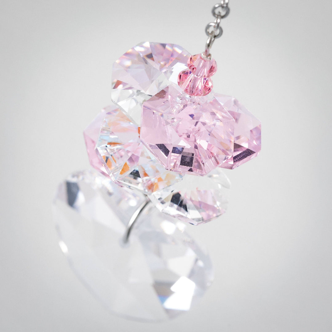 Crystal Heart Cascade - Rose