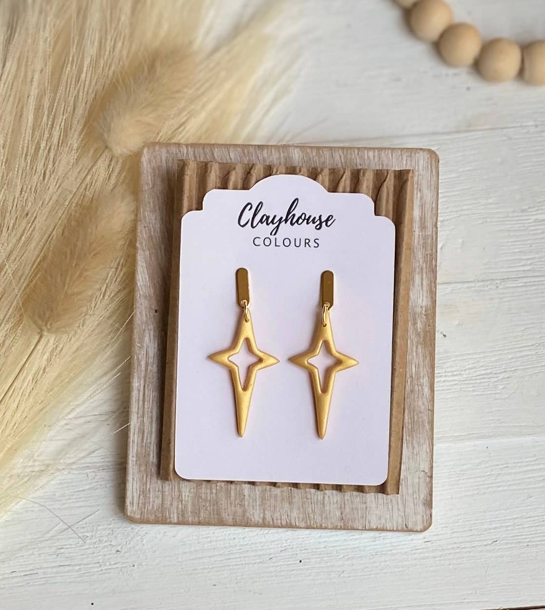 North Star Clay Earrings