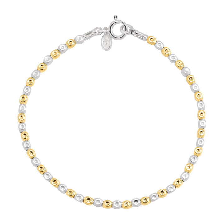'Lula' Beaded Bracelet in Sterling Silver
