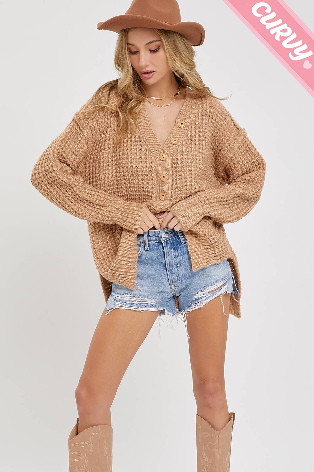 Soft Chunky Knit Sweater - Plus Size