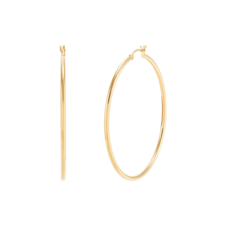 'Mirrored Dreams' Hoop Earrings in Sterling Silver