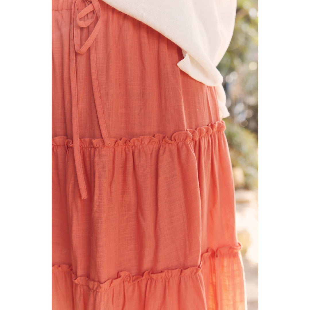 Boho Tiered Maxi Skirt