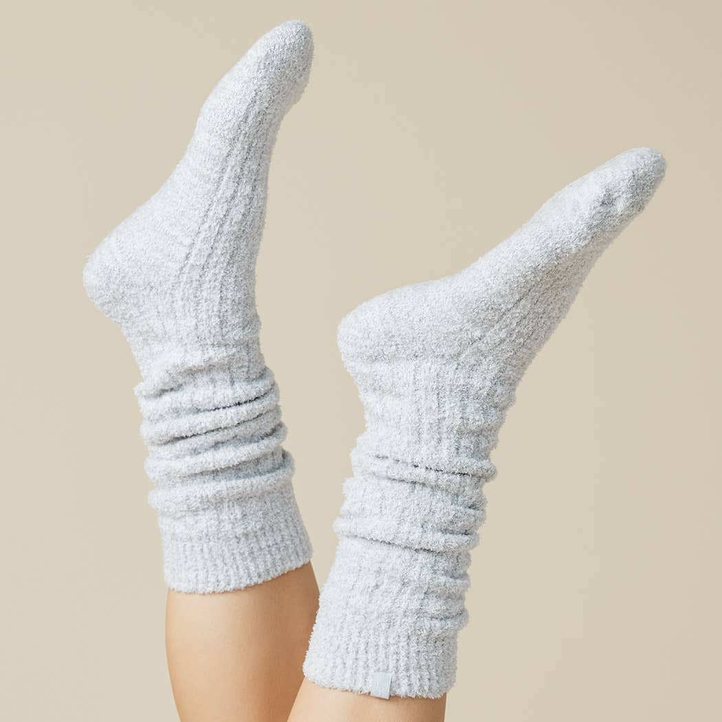 Slouchy Marshmallow Socks with Grippers