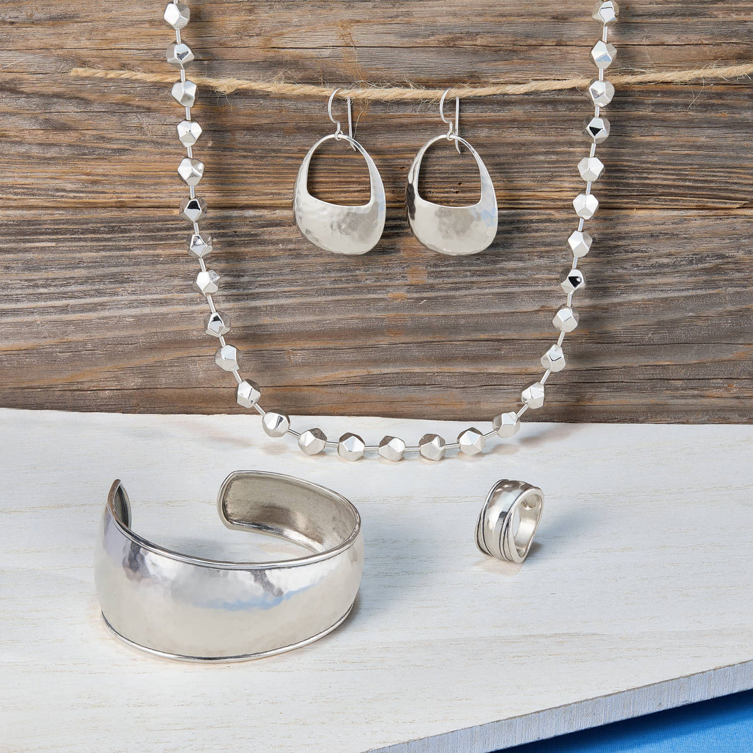 'Show Them Off' Sterling Silver Drop Earrings