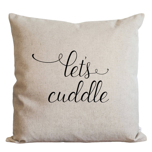 Let's Cuddle Pillow Cover