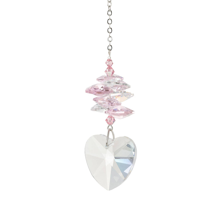 Crystal Heart Cascade - Rose