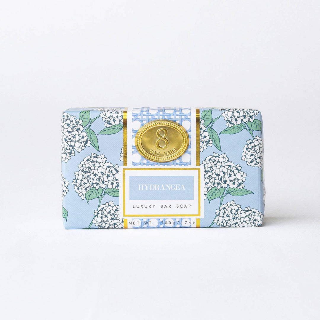 Hydrangea Scented Wrapped Bar Soap, 7oz
