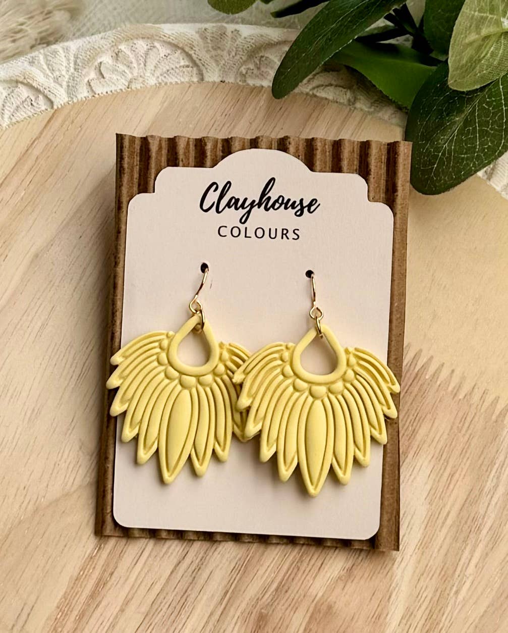 Ornate Clay Earrings