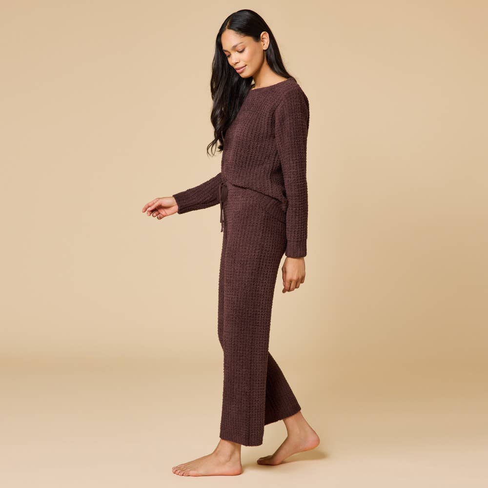 Marshmallow Waffle Boatneck Lounge Set