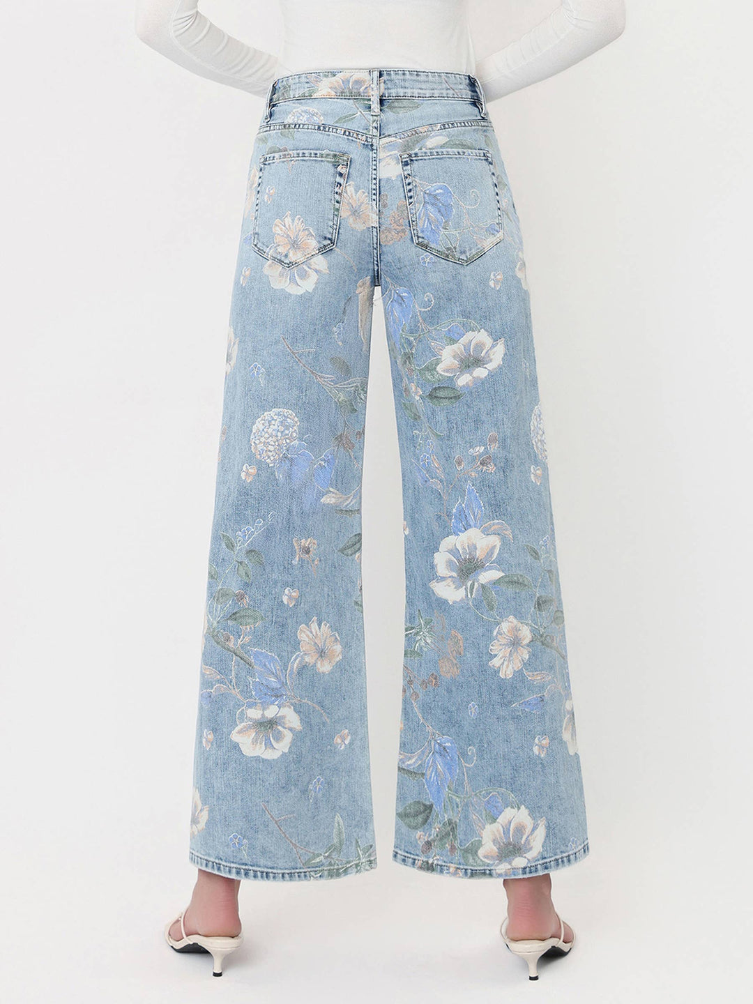 Cheryl - Floral Vintage Flare Jeans