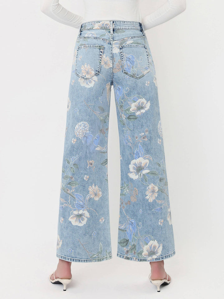 Cheryl - Floral Vintage Flare Jeans