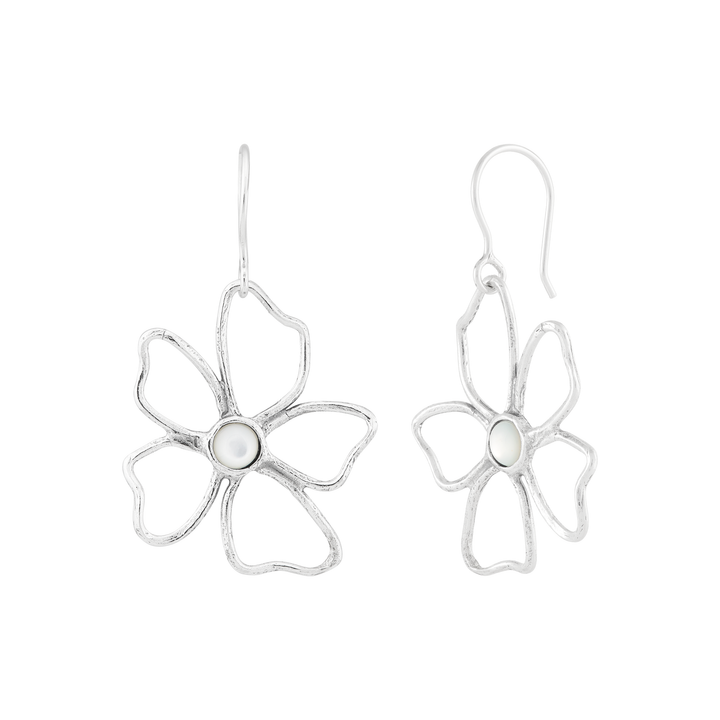 'Blooming Flower' Sterling Silver & Mother Of Pearl