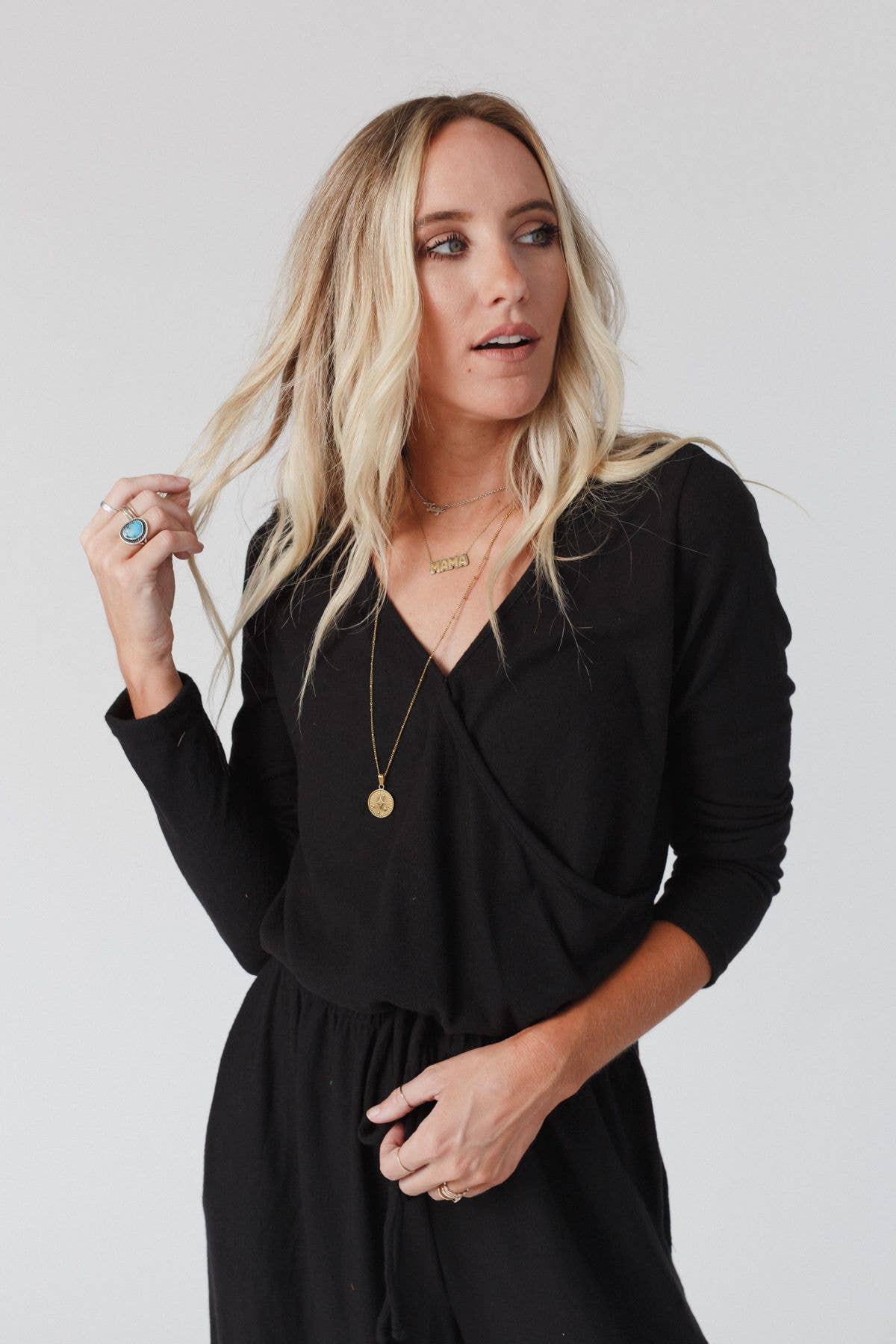 As It Was Cross Front Jumpsuit - Black