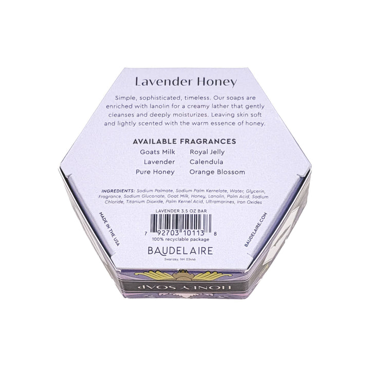 Lavender Honey Soap 3.5oz – Hex Box