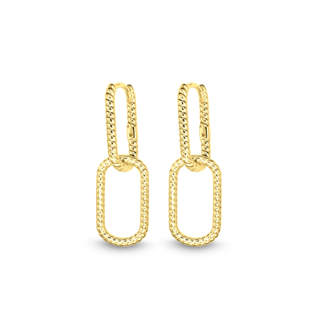 Luxe Link Braided Hoops