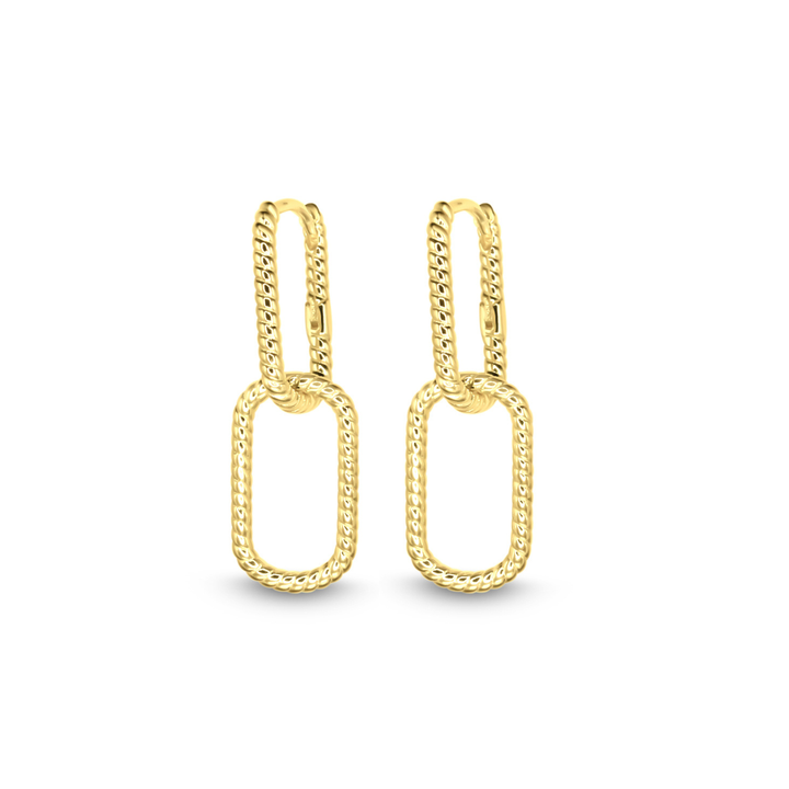 Luxe Link Braided Hoops