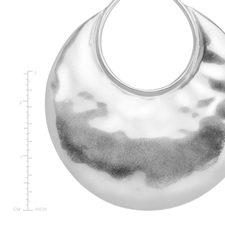 'Crescent Drop' Pendant in Sterling Silver