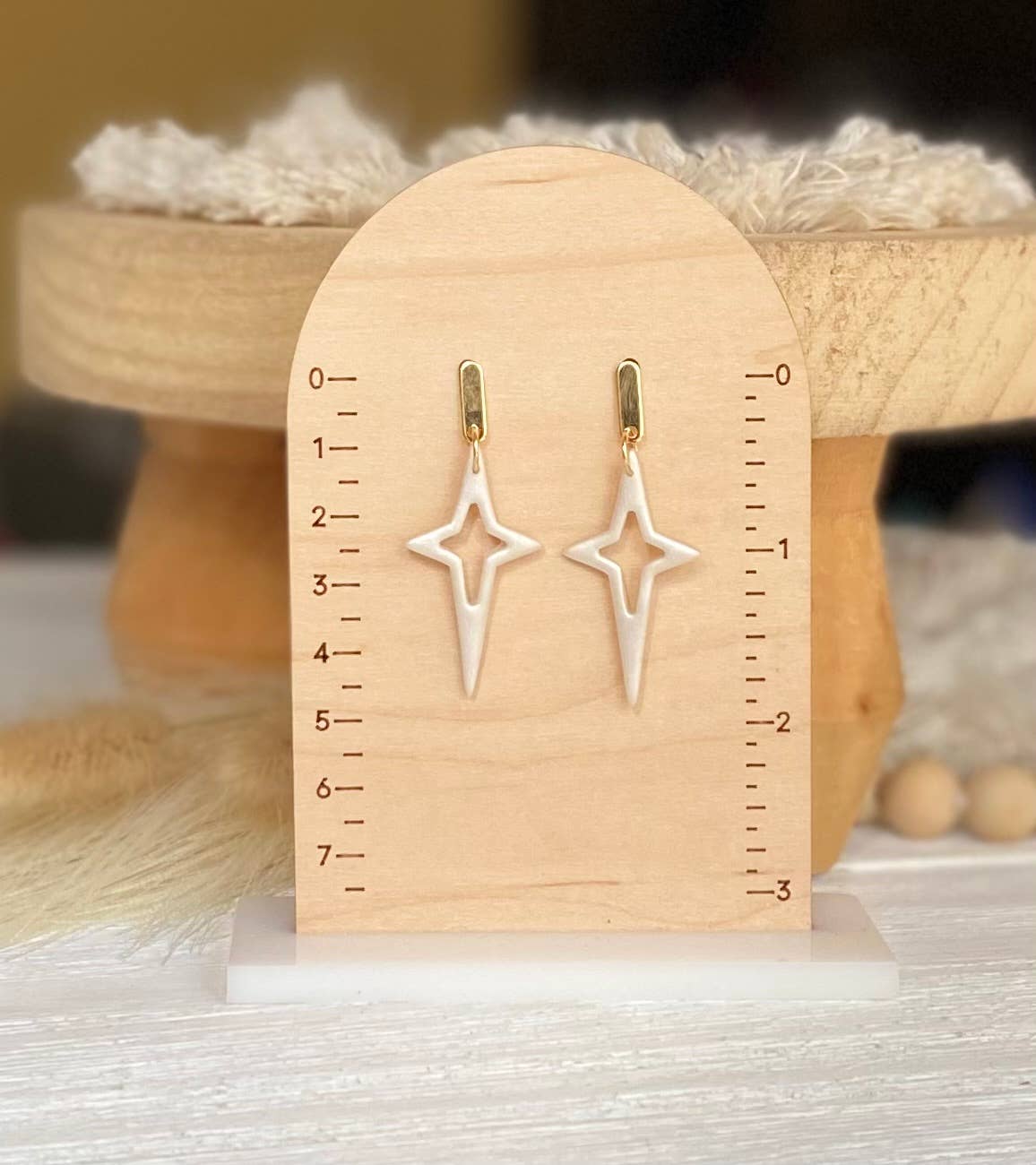 North Star Clay Earrings