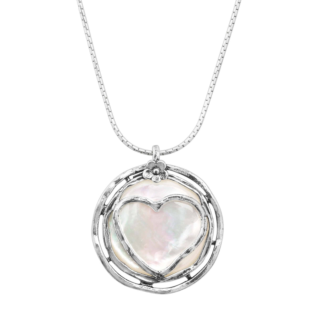 'Lighthearted' Natural Mother-of-Pearl Heart