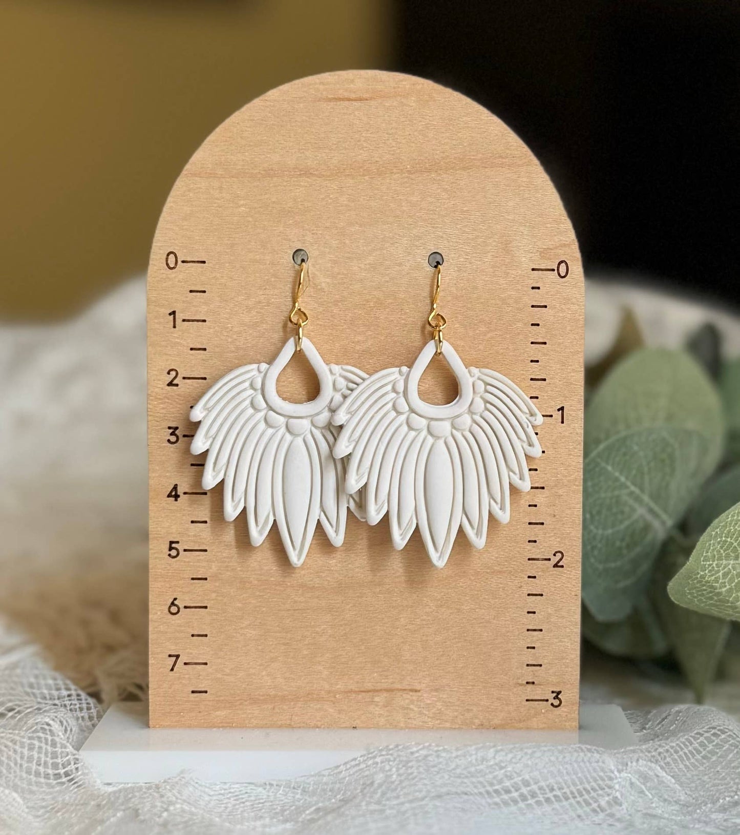 Ornate Clay Earrings