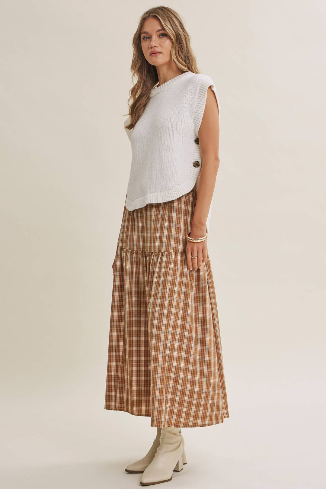 The Reese Side-Button Sweater Vest