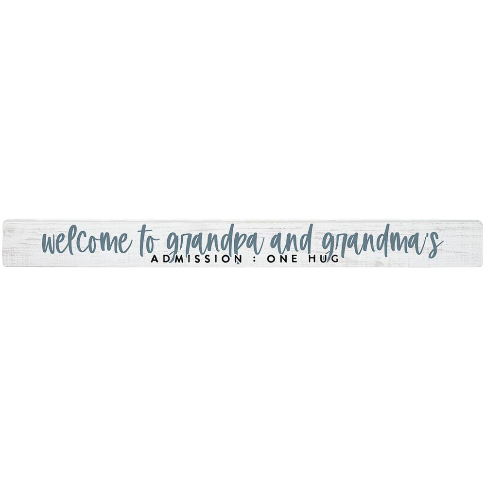 Welcome Admission Grandparent Gift Shelf-Sitter Sign