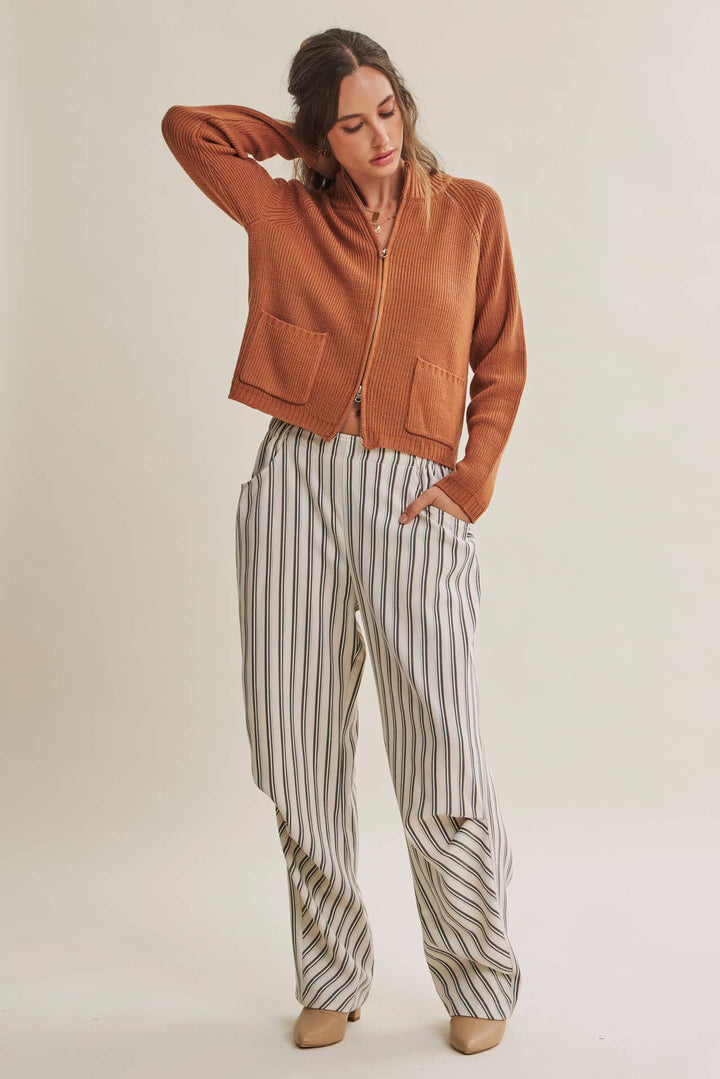 The Parker Two-Way Zip Sweater Jacket
