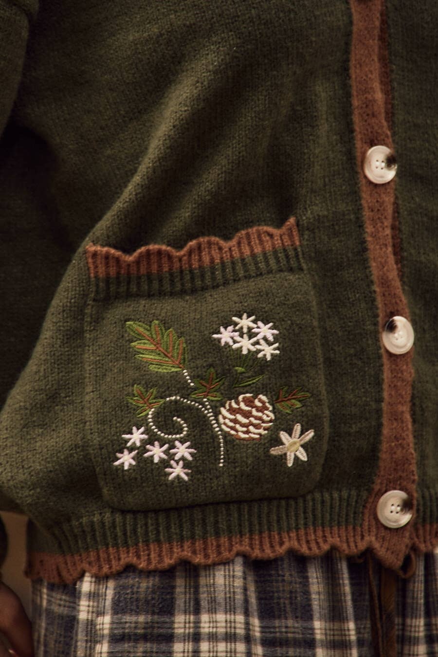 Woodland Keepsake Embroidered Cardigan