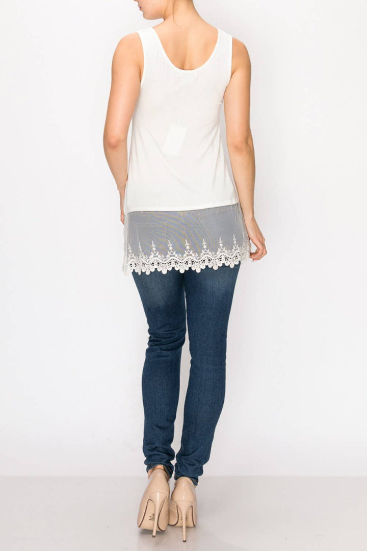 Lace Trim Tank