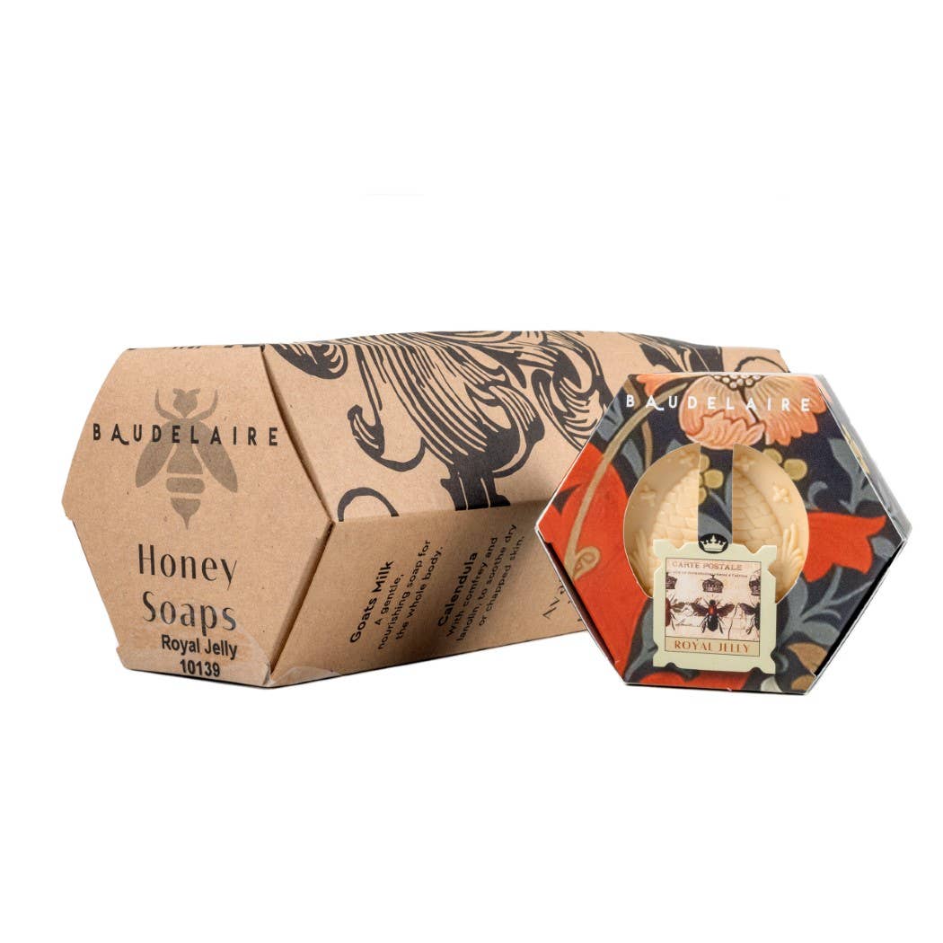 Royal Jelly Honey Soap Hex Box 3.5oz