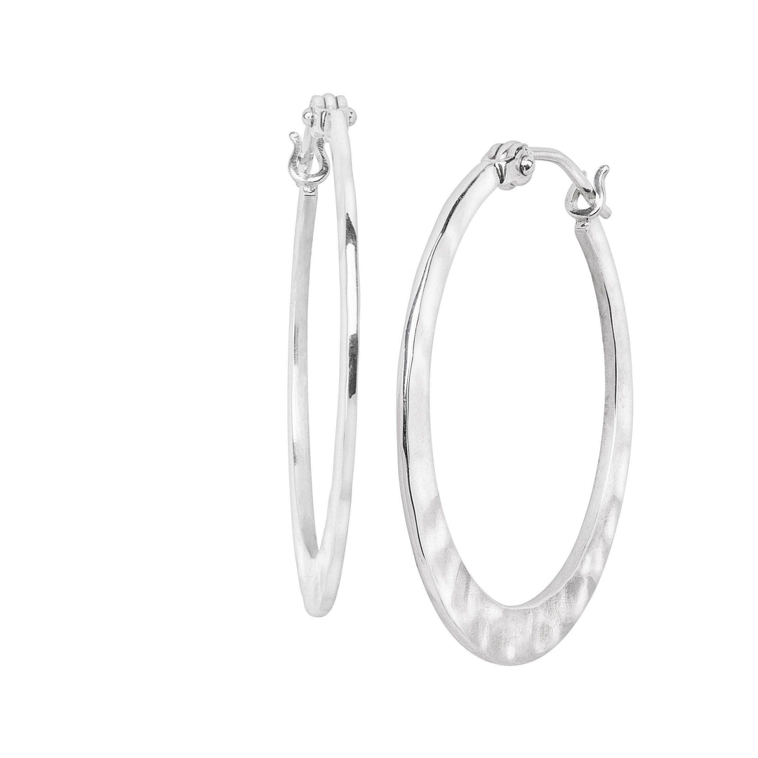 'Full Circle' Sterling Silver Hoop Earring