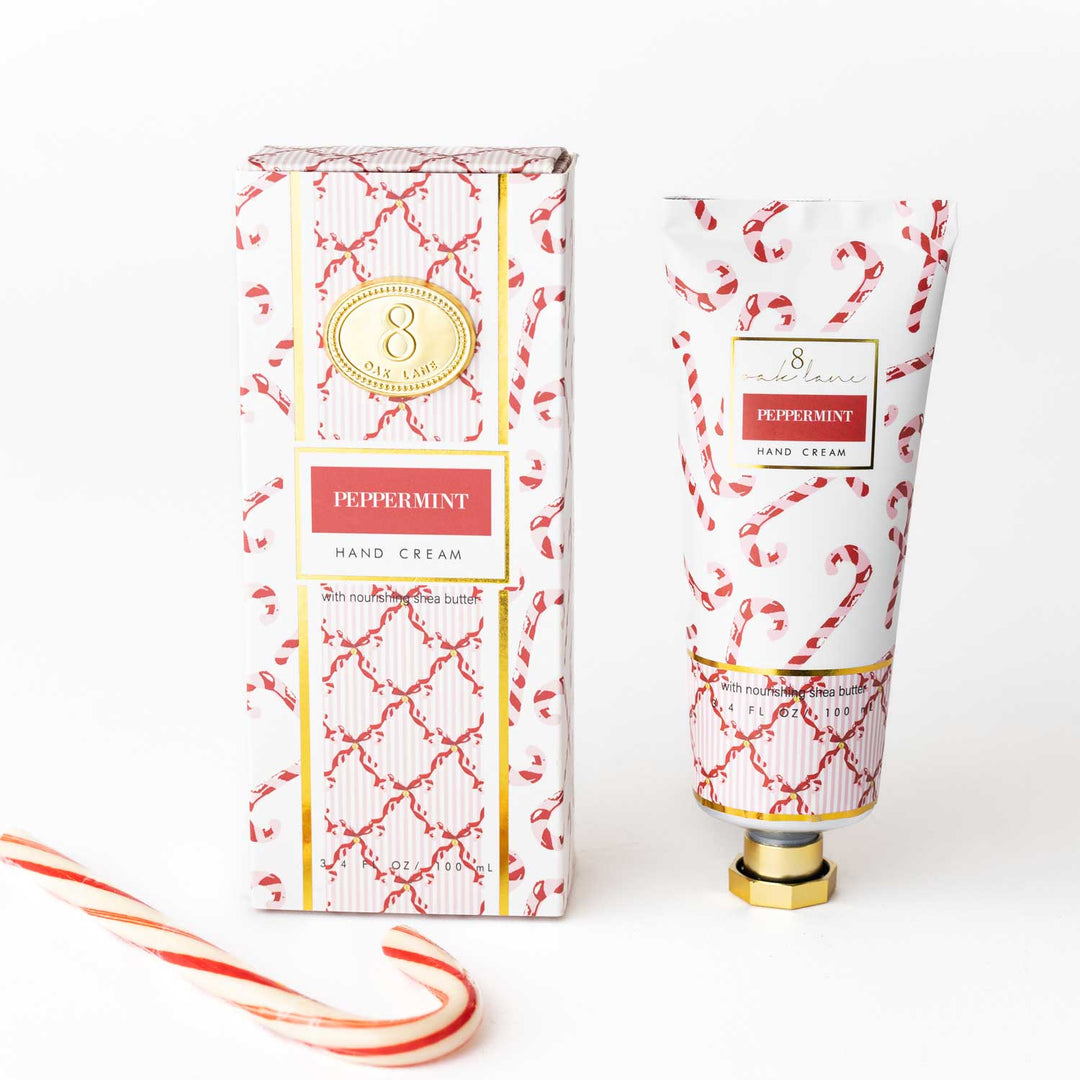 Peppermint Candy Cane Boxed Hand Cream, 100ml