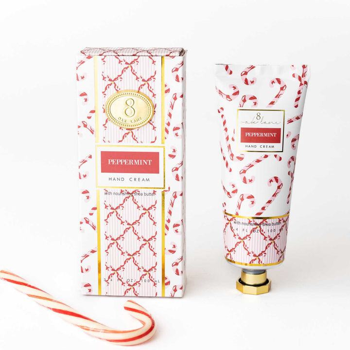 Peppermint Candy Cane Boxed Hand Cream, 100ml