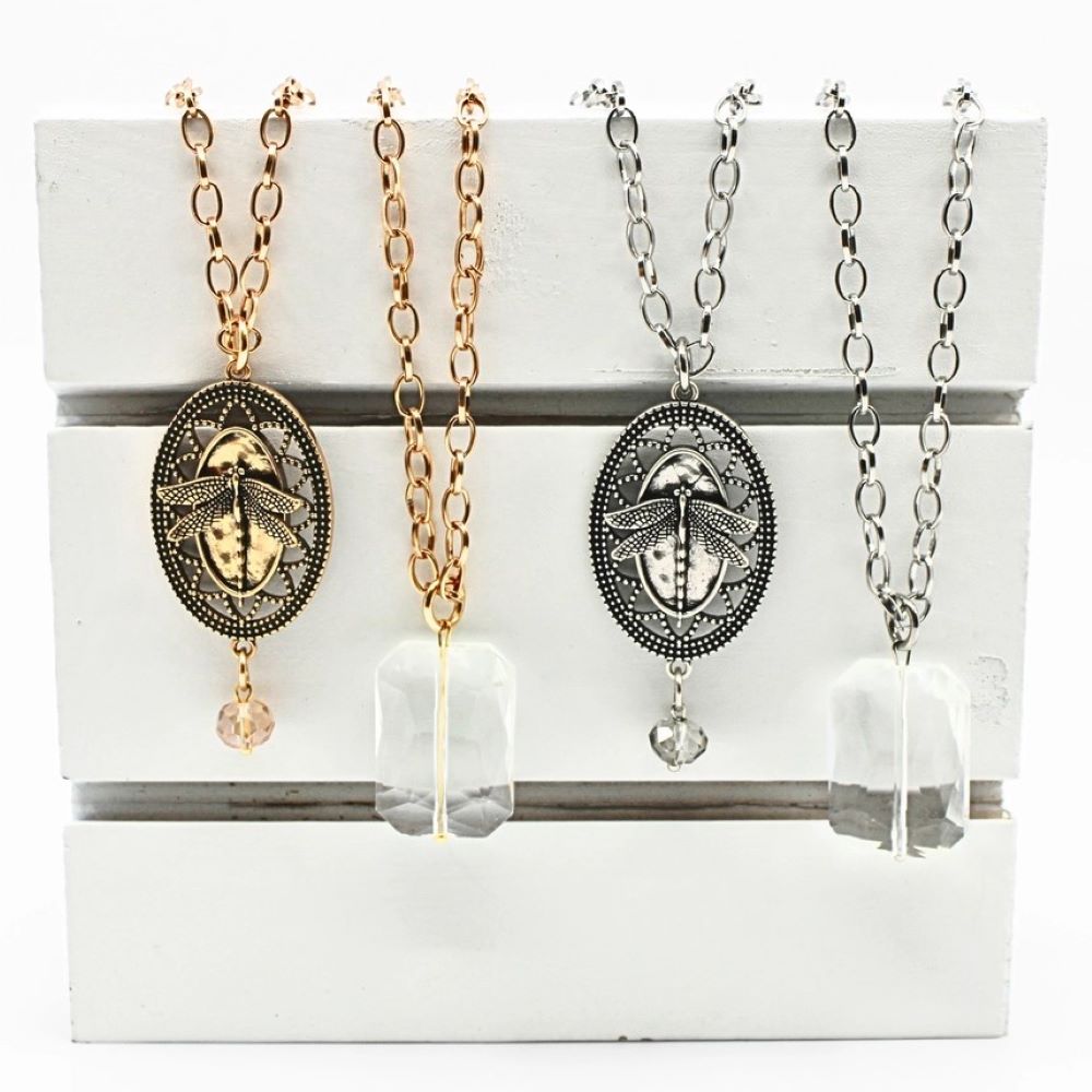 "Believe" Dragonfly Original Necklace