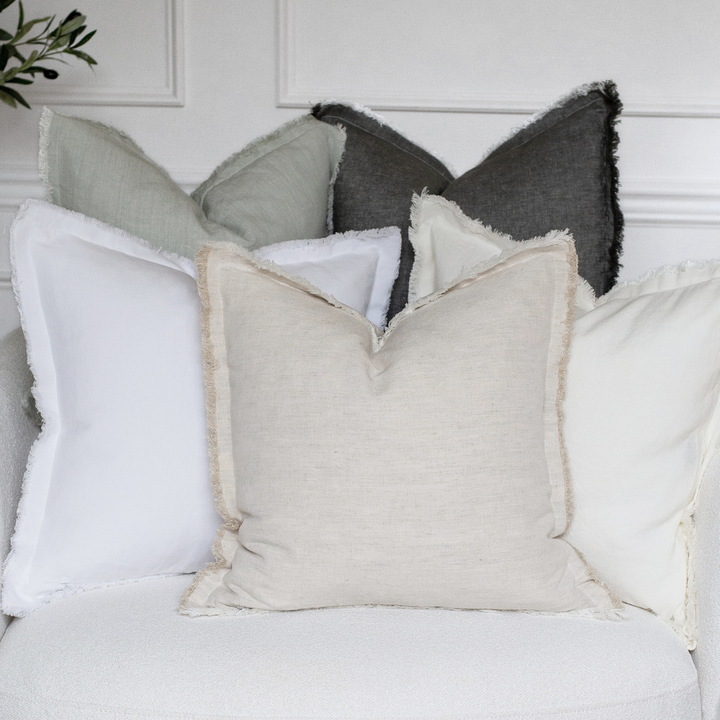 Fringe Pillow Covers - Neutral Color Palette