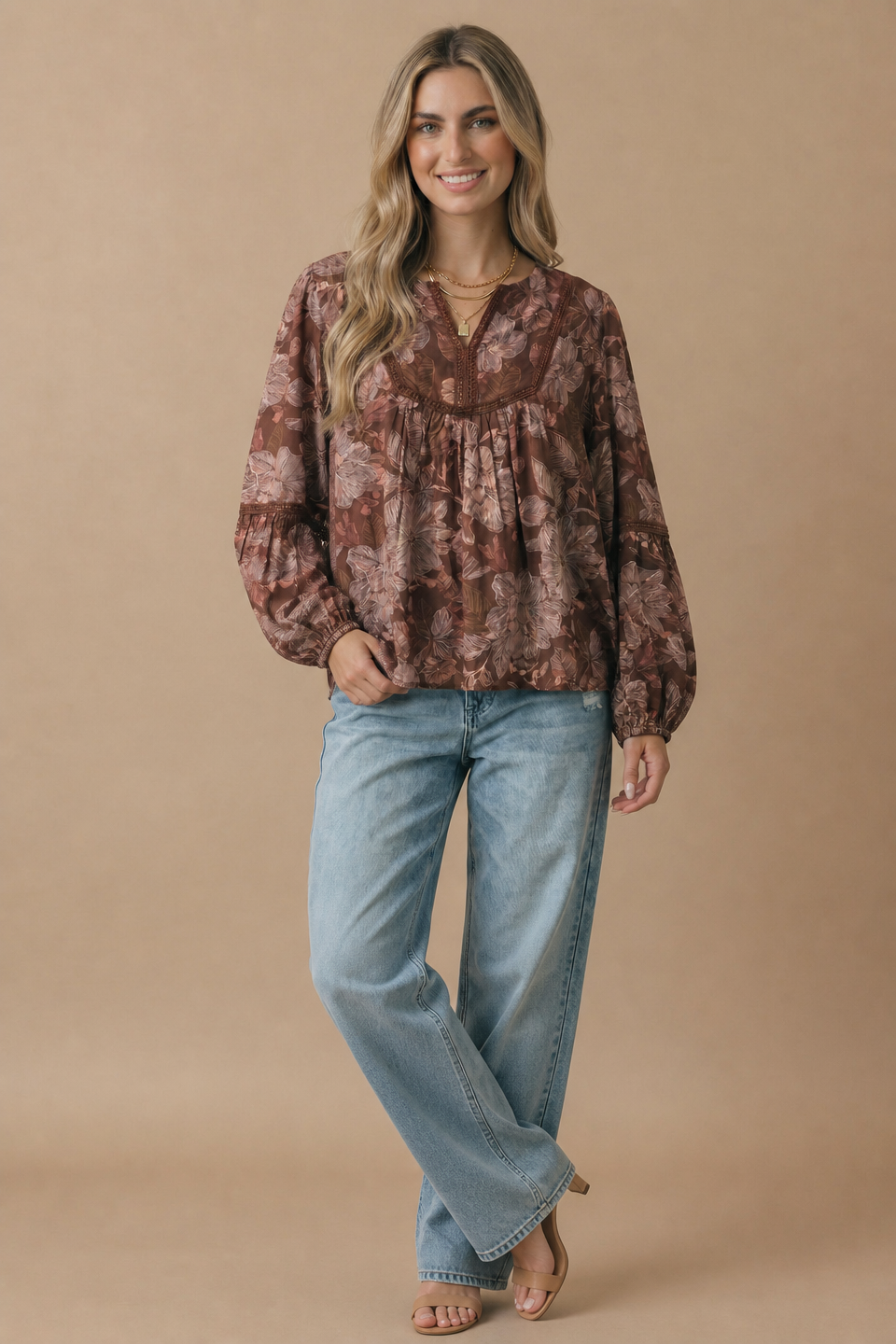 Wildflower Hollow Crochet Blouse