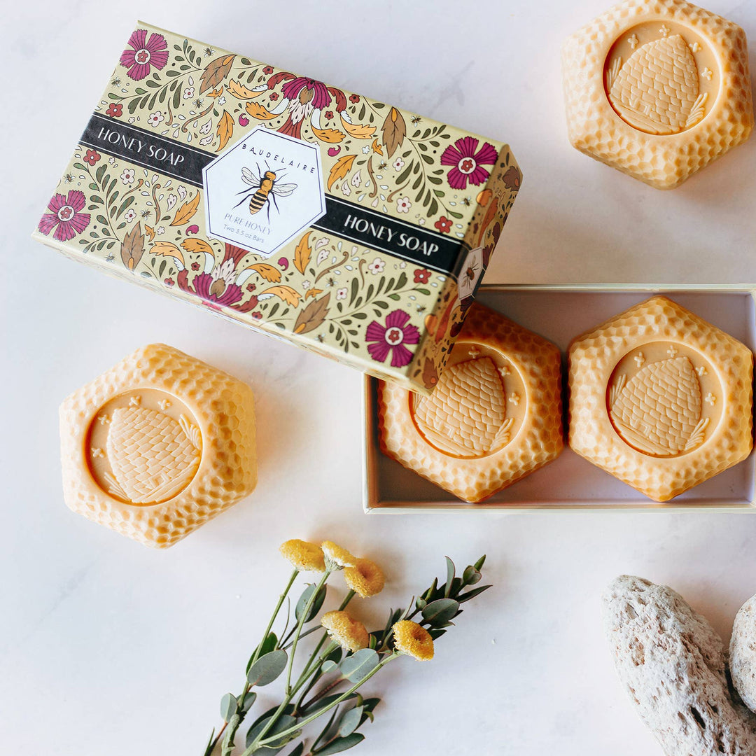 Pure Honey Soap 3.5oz – 2 Bar Gift Box