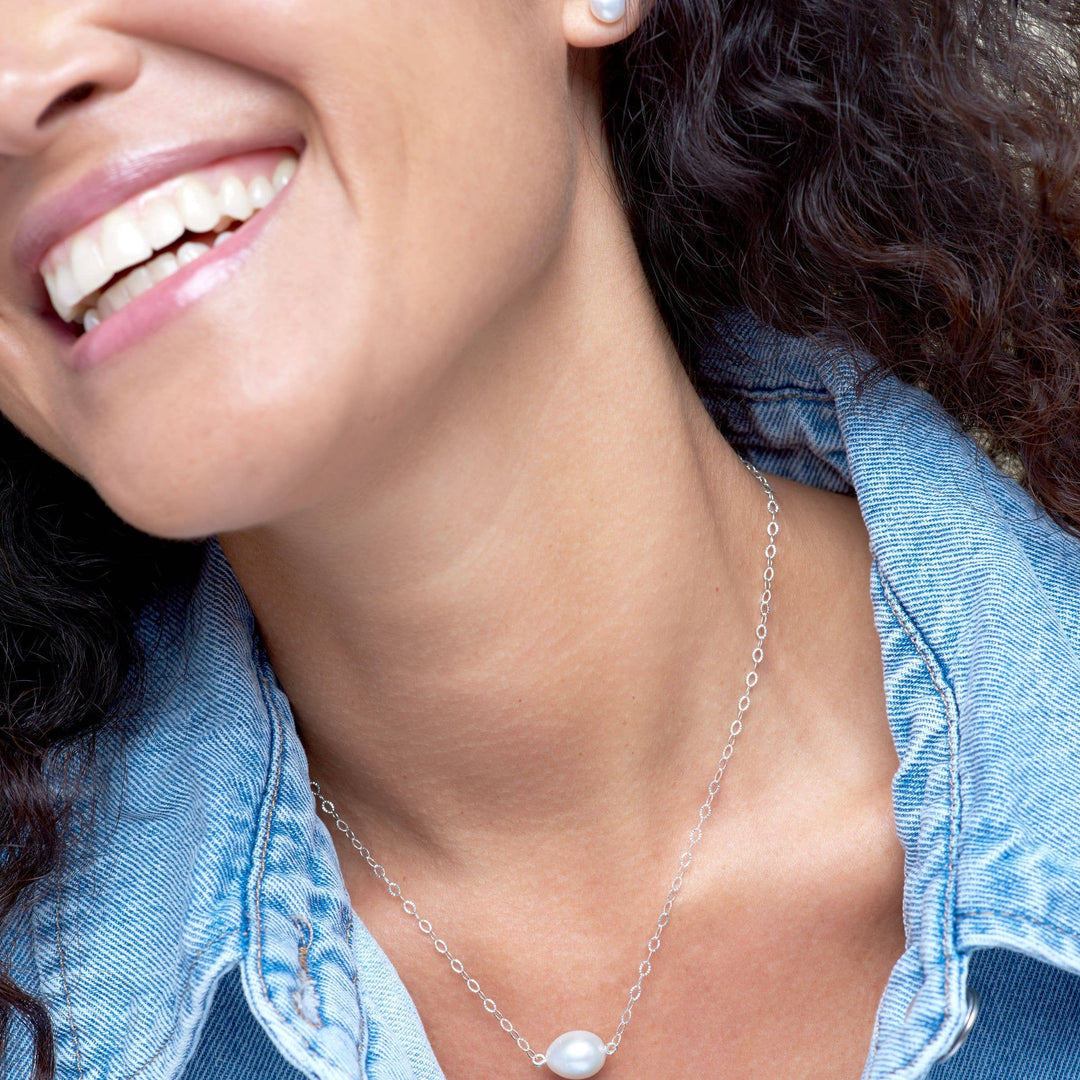 Silpada Freshwater Pearl & Sterling Silver Studs