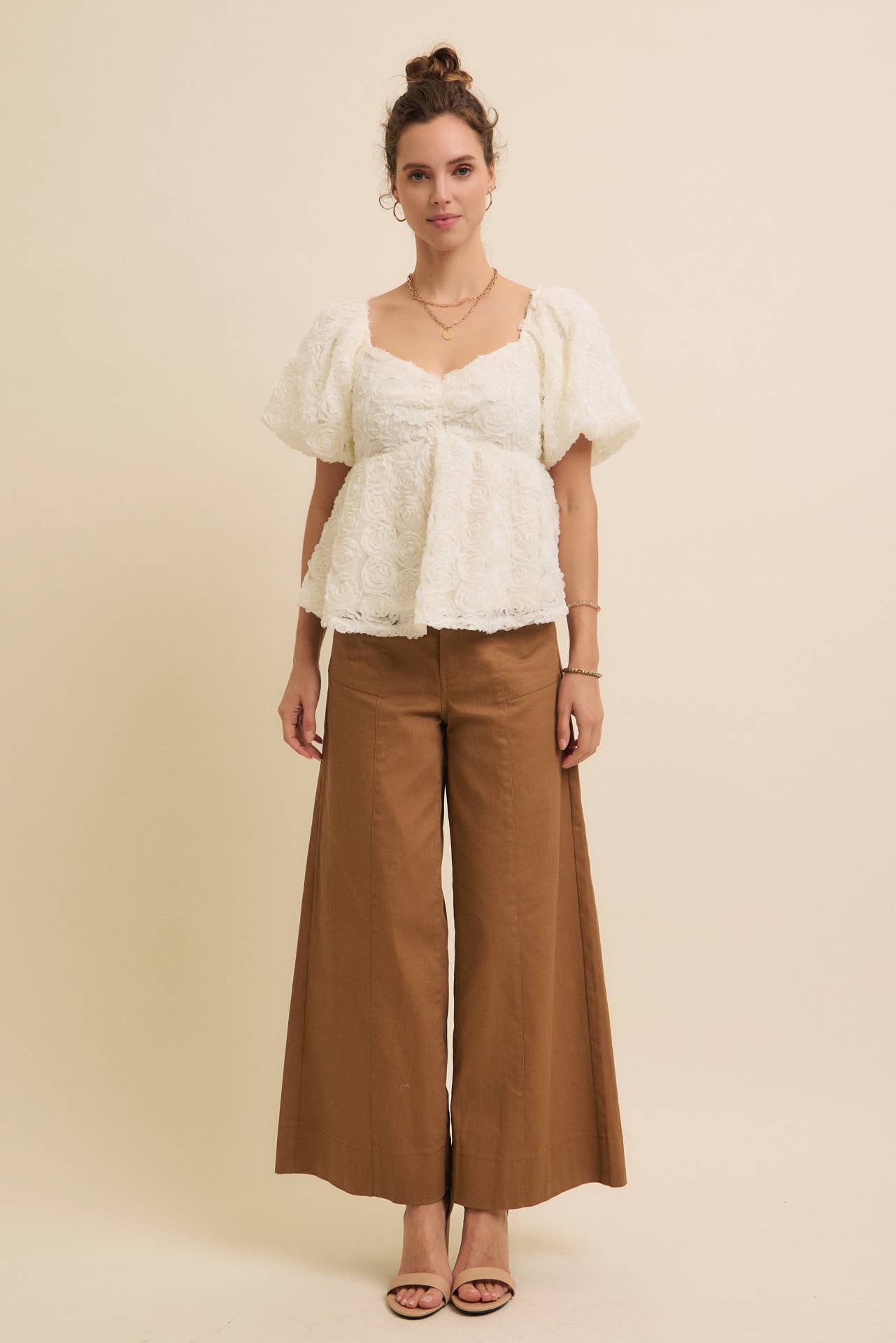 FLATTERING WIDE LEG FULL-LENGTH STRETCHY PANTS