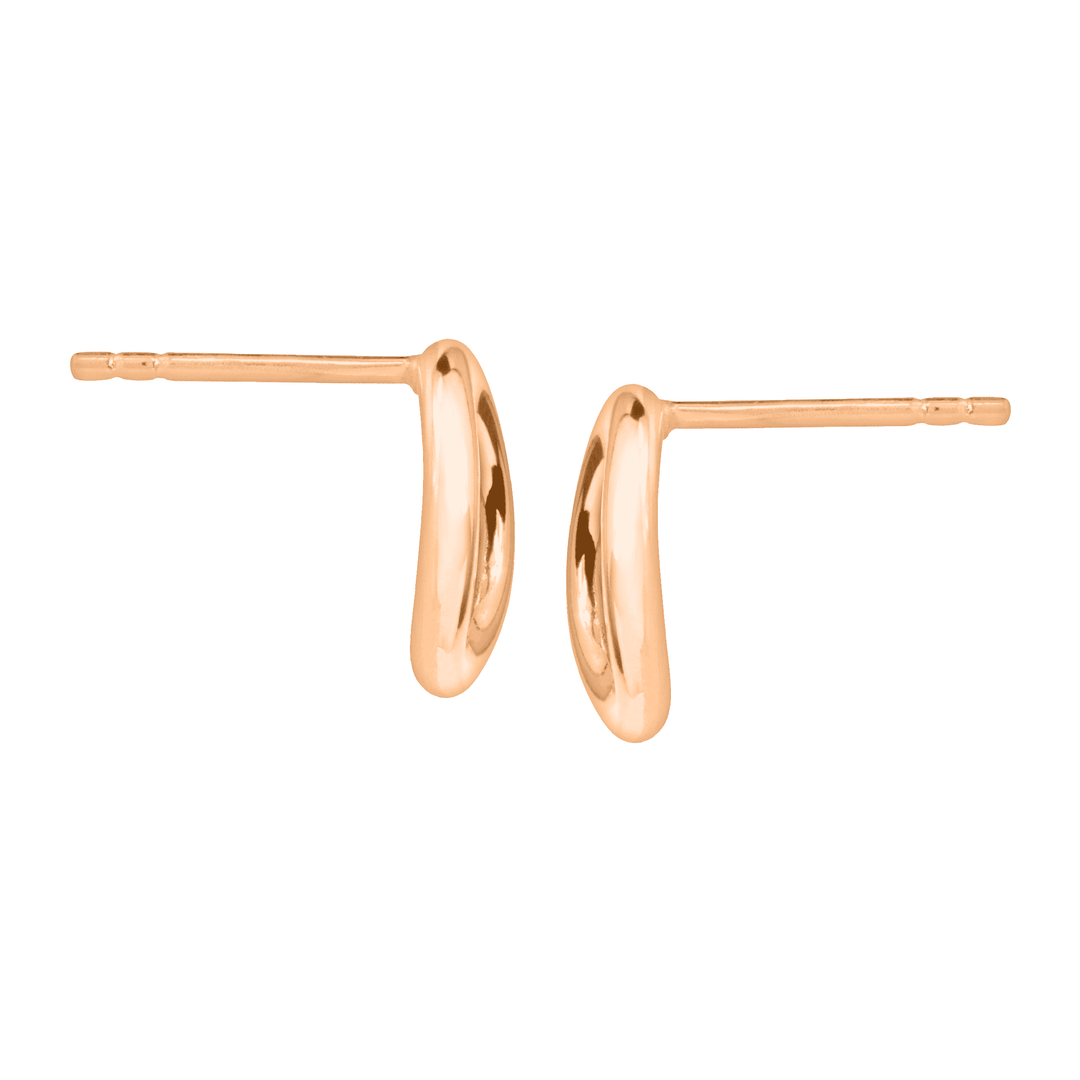 'Karma' Open Circle Stud Earrings in Sterling Silver