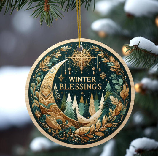 Winter Blessings Ceramic Keepsake Tree Ornament