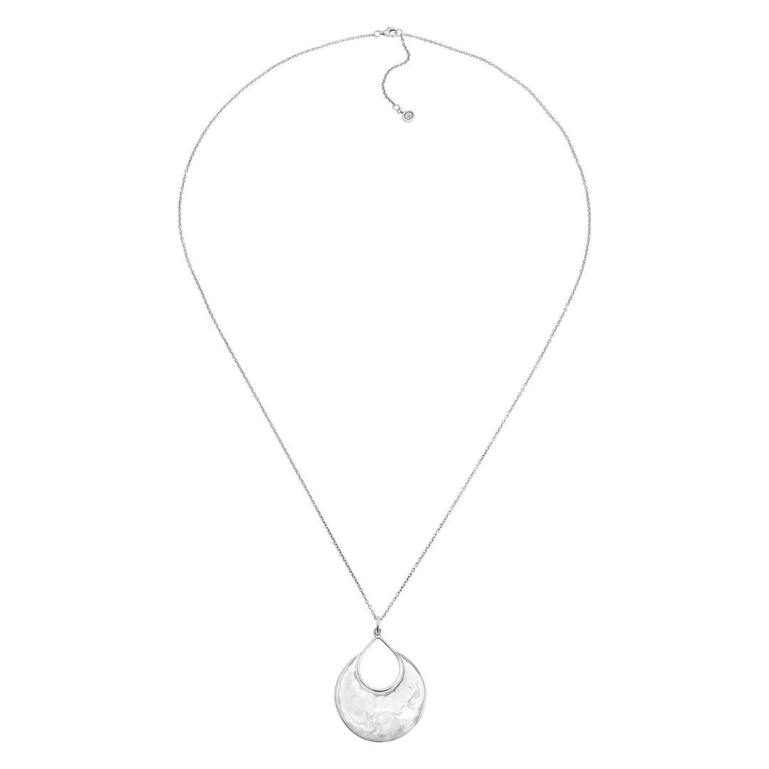'Crescent Drop' Pendant in Sterling Silver