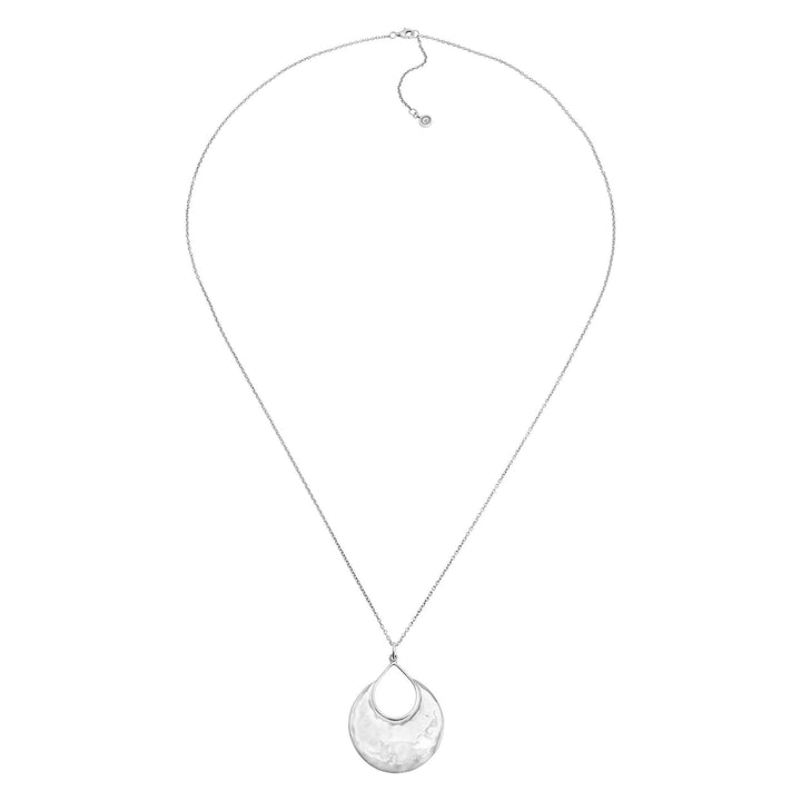 'Crescent Drop' Pendant in Sterling Silver