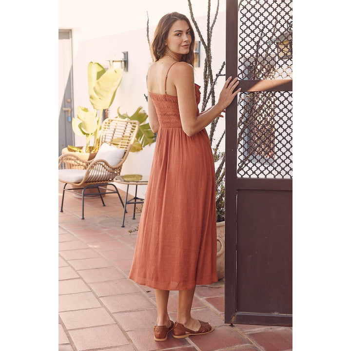 Smocked Ruffle Top Dress