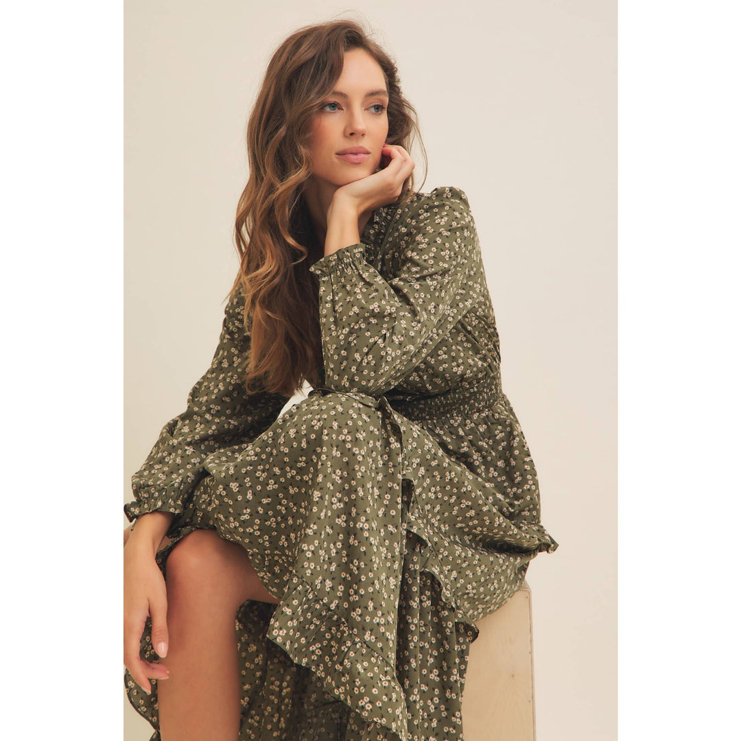 Ditsy Floral Midi Dress