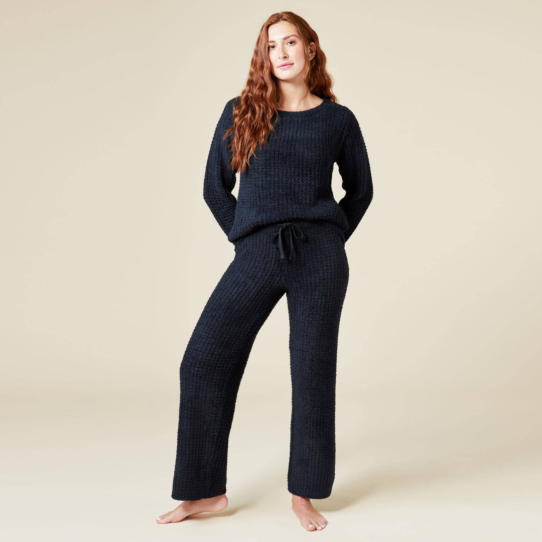 Marshmallow Waffle Boatneck Lounge Set