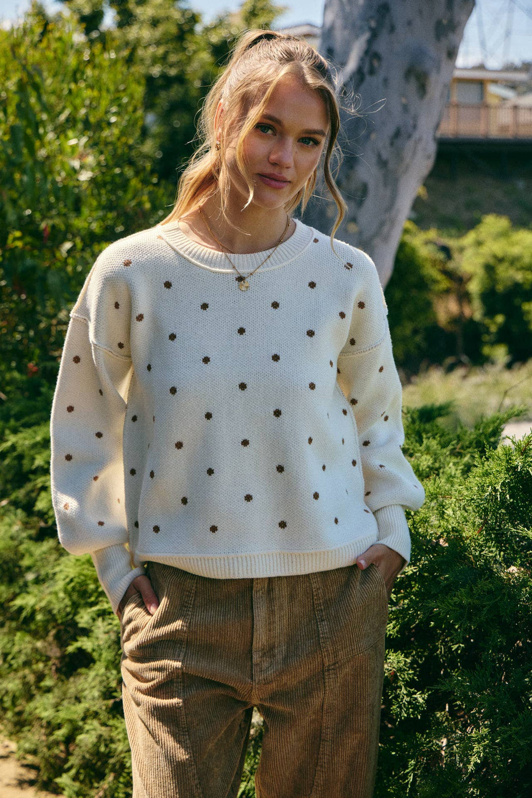 The Margot Polka Dot Sweater