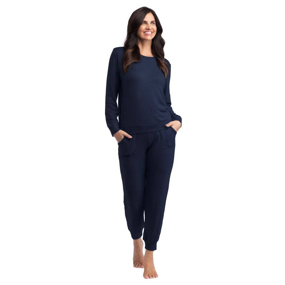 Dream Jersey Crew Neck Lounge Set - Oprah's Fave